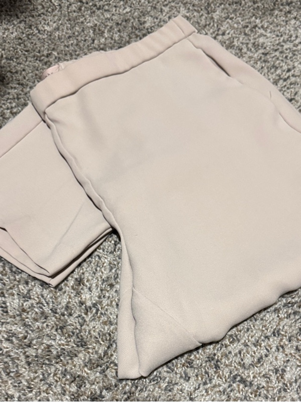 Women’s Cream Elastic-Waist trousers